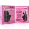 b.tan Dark Self Tanner Gift Box | Anytime Glow Getter Bundle - 2 Pack Sunless Tanning Mousse with Mitt, 1 Hour Express Fake Tan Foam, Best Christmas Stocking Stuffer Fast Bronze, Face & Body view 1