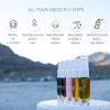 JustUs Skincare Mini Kit  5 Piece Anti-Aging Travel Set for Hydration, Firmness, Brightening + Glow  Includes Free Travel Case | $115 Value view 4