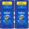 Coppertone Sport Sunscreen Stick SPF 40, Stick Sunscreen for Face and Body, Water Resistant, Travel Size, 1.5 Oz (Pack of 2) view 1