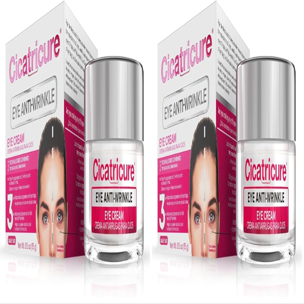Cicatricure Blur & Filler Anti-Wrinkle Eye Treatment: Advanced Formula for Fine Lines, Under-Eye Bags & Skin Rejuvenation, Hydrating Eye Cream for Daily Use, 0.5 Ounce (Pack of 2)