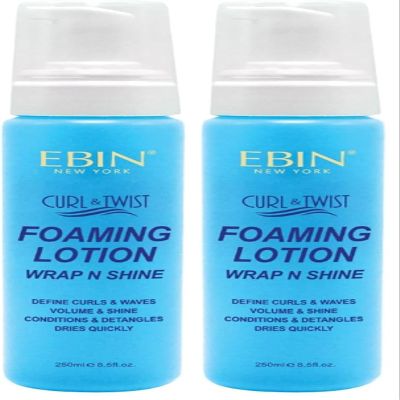 EBIN NEW YORK Curl&Twist Foaming Lotion (Original_Travel Pack) (Pack of 2)