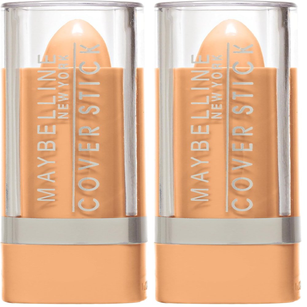 Maybelline New York Cover Stick Corrector Concealer, Medium Beige, 0.16 oz. (Pack of 2)