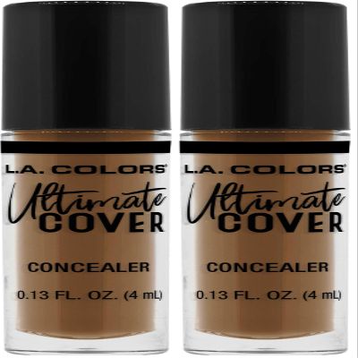 L.A. COLORS Ultimate Cover Concealer, Golden Sand CC919 (Pack of 2)