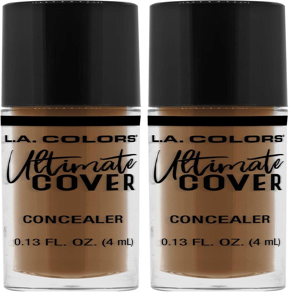 L.A. COLORS Ultimate Cover Concealer, Golden Sand CC919 (Pack of 2)