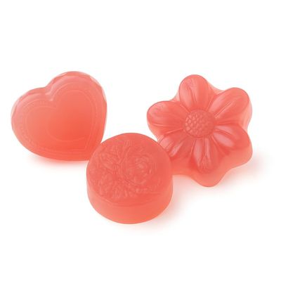 Aqua Marr Rose Scented Glycerin Soap Gift Set, 5-Piece | Hydrating Floral Scented Bars for Bath, Spa & Gifts | Handmade in Miami | Heart, Flower & Rose Shapes | Gentle for All Skin Types