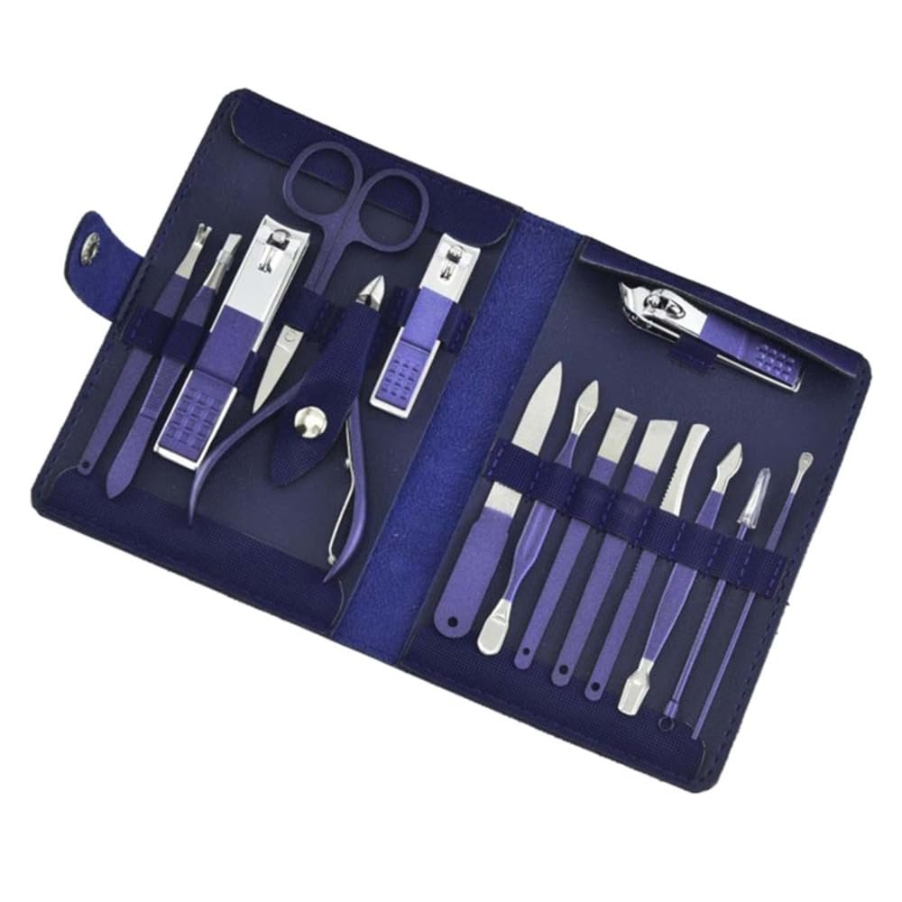 4/7/10/12/15/18pcs Manicure Set Nail Clippers Travel Grooming Kits with Package,12piece Sets