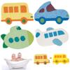 4PCS Baby Sponge for Bathing, Cartoon Soft Baby Bath Sponge, Cute Shower Washcloths for Toddler Kids, Sports Cars + Buses + Submarines + Planes.. view 4