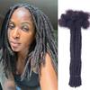 0.6cm Width 6 Inch 60 Strands 100% Human Hair Loc Extensions Full Handmade Real Dreadlock Extensions Human Hair For Women Permanent Human Hair Can Be Dyed Bleached Curled Including Free Tools6 Inch view 1
