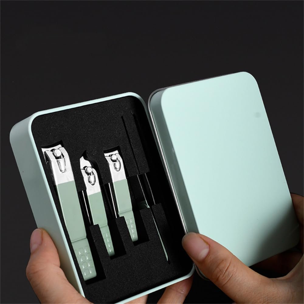 Nail Clipper Set A Full Set of on Nails Cut Nail Tools Sets Pedicure Tool Boxes,Rose d,5pcs