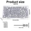 100 Pcs Small Sanding Bands Nail Drill Bit, 240 Grit Fine Nail Sanding Bands Drill Tips Professional White Band with Nails Sandings Bit for Natural Acrylic Nails, Manicure Pedicure Shaping Polishing view 2