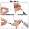 100 Pcs Small Sanding Bands Nail Drill Bit, 240 Grit Fine Nail Sanding Bands Drill Tips Professional White Band with Nails Sandings Bit for Natural Acrylic Nails, Manicure Pedicure Shaping Polishing view 3