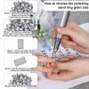 100 Pcs Small Sanding Bands Nail Drill Bit, 240 Grit Fine Nail Sanding Bands Drill Tips Professional White Band with Nails Sandings Bit for Natural Acrylic Nails, Manicure Pedicure Shaping Polishing view 4