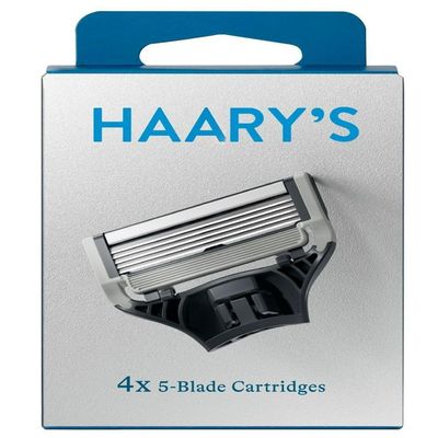 NEW Men's Razor Blade Refills, 4 Count, Sharper 5-Blade, For Close and Comfortable Shaves