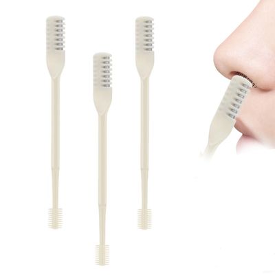 AprYew Nasal Hair Cutter, 2025 New Double Sided Nose Knife, 360 Rotating Nostril Hair Remover Tool, Trimmer for Men, Women Nose Hair Razor Cutter (3pcs)