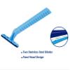 2-Blade Disposable Razors, Stainless Steel, Fixed Head  Convenient for Travel and Home_100 ea view 2