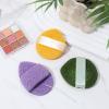 3PCS Facial Sponges, Colorful Face Scrubber for Cleansing and Exfoliating, Reusable Daily Cleansing Face Pads, Compressed Blackhead Remover for Skin(Green Yellow Pink) view 2