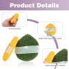 3PCS Facial Sponges, Colorful Face Scrubber for Cleansing and Exfoliating, Reusable Daily Cleansing Face Pads, Compressed Blackhead Remover for Skin(Green Yellow Pink) view 3
