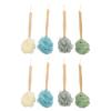 Abaodam 8pcs Shower Scrubber with Long Handle: Back Cleaning Scrubber - Gentle Exfoliating Bath Brush Body Scrub Exfoliating Bath Brush view 1