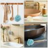 Abaodam 8pcs Shower Scrubber with Long Handle: Back Cleaning Scrubber - Gentle Exfoliating Bath Brush Body Scrub Exfoliating Bath Brush view 3