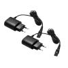 2-Prong Charger EU Plug Power AdapterCompatible For PHILIPSShavers HQ8505/6070/6075/6090 Electric Adapter Charger 15V Charging Cable(1pcs) view 2