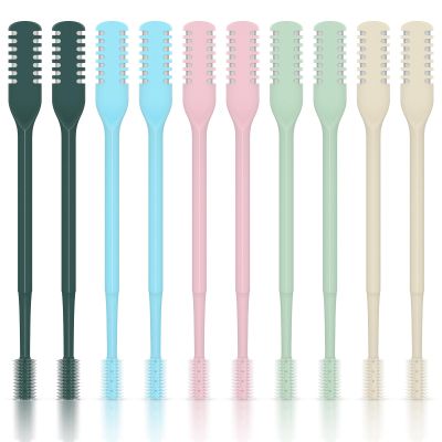 10 Pcs Nasal Hair Cutter, 2025 New 2-in-1 Double Sided Nose Hair Trimmer, 360 Rotating Manual Nose Hair Trimmer for Men and Women, Portable Professional Nasal Remover for Home Travel Essentials