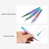 3PCS Eyelash Extension Tweezer Set Stainless Steel Anti Pimple Tweezers Set for Makeup view 2