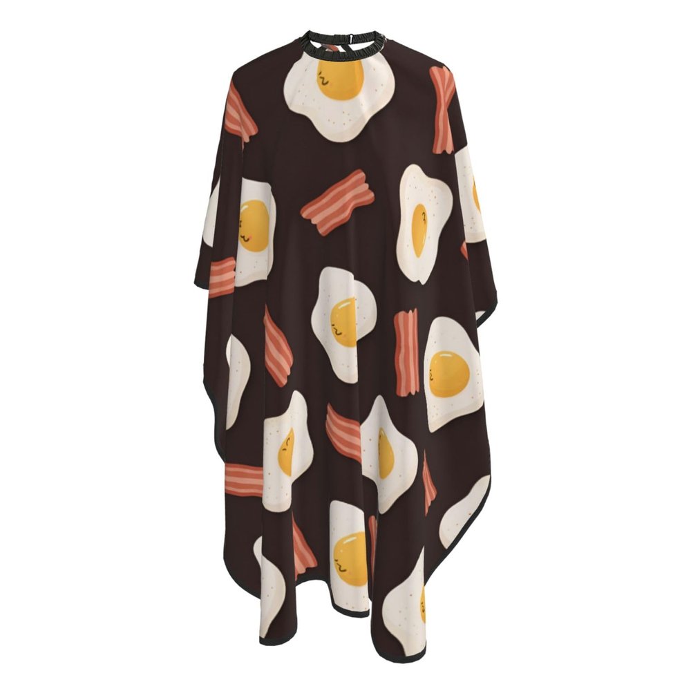 Bacon And Eggs Hair Cutting Cape Hairdressing Apron Barber Gown Haircut Salon Styling Capes 55 x 66 inches