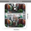 City-Skyline Barber Hair Cutting Salon Cape 66" x 55" Hairdressing Capes for Haircut Coloring Makeup Styling view 3