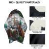 City-Skyline Barber Hair Cutting Salon Cape 66" x 55" Hairdressing Capes for Haircut Coloring Makeup Styling view 4