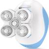 Electric Razors for Women,Electric Shaver for Women Leg,Rechargeable Painless Shaver for Body Hair,Anti-Slip Cordless Waterproof Wet Dry Trimmer, Smooth Close Shave for Underarms Bikini(Light Blue) view 1