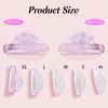 10Pcs Lash Lift Pads 5 Sizes Self-Adhesive Eyelash Lifting Shield Reusable Glueless Lash Perming Tools for All Eye Shapes(Pink) view 2