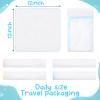 Velmitten 12 Pcs Individually Wrapped Facial Cleansing Muslin Cloths Travel Size Face Cotton Cloths Reusable Makeup Remover Wipes Exfoliating Muslin Washcloths for Skin Care (Multicolor) view 3