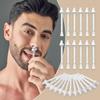 50pcs Nasal Wax Stick with 20pcs Mustache Stickers Depilation Nasal Wax Applicator for Nostril Cleaning Ear Depilator Accessories Beeswa view 2