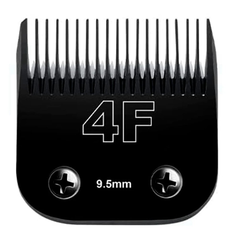 10#, 30#, 15#, 4FC#, 5FC#, 7FC#Detachable Pet Clipper BladeCompatible For WahlKMMostCompatible For OSTER, A5 Clippers(4F Black Blade)