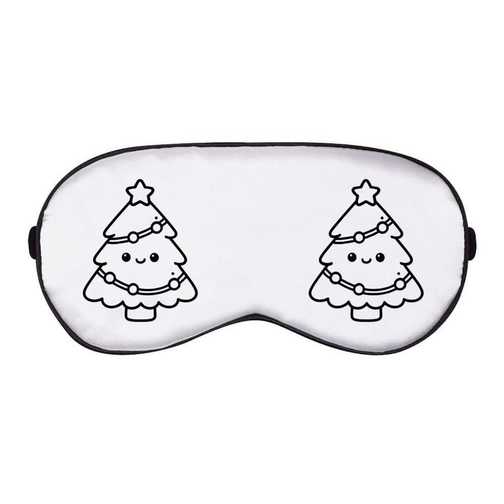 Azeeda 'Cute Christmas Tree' Sleep/Travel Eye Mask (EY00033936)