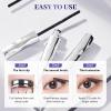 2026 New Iron Wand Mascara, 3D Curling Wand Mascara, Black Washable Metal Mascaras, Long-Lasting Waterproof 3D Curling Eyelash Iron Mascaras with No Flaking (Black#1Pcs) view 4