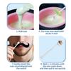 Professional Nose Hair Removal Kit, 100 Piece Wax Sticks Set with 50 Mustache Stickers, Spiral Structure Design for Men and Women, White view 4