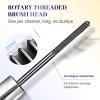 2026 New Iron Wand Mascara, 3D Curling Wand Mascara, Black Washable Metal Mascaras, Long-Lasting Waterproof 3D Curling Eyelash Iron Mascaras with No Flaking (Black#3Pcs) view 2