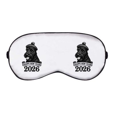 Azeeda 'Happy New Year 2026 Scottish Terrier' Sleep/Travel Eye Mask (EY00033947)
