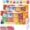 8PCS Fruity Lip Gloss and Balm Set,Lip Balm Lip Moisturizing Set 8 Kinds Of Fruit Flavor Lip Mask,For Dry Peeling,Dull, Lip Lines, Long-Lasting Moisturizing, Hydrating Lip Care (2set) view 1