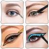12 Pcs Eyeliner Brush Set Fine Point Thin Eye Makeup Eyeliner Brush Slanted Makeup Gel Eye Liner Brushes Angled Flat Gel Eyebrow Brushes Fine Bent Make Up Tools for Women Girls Cosmetic Applicator view 2