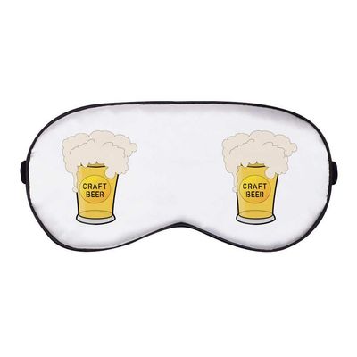 Azeeda 'Foamy Mug of Beer' Sleep/Travel Eye Mask (EY00033942)