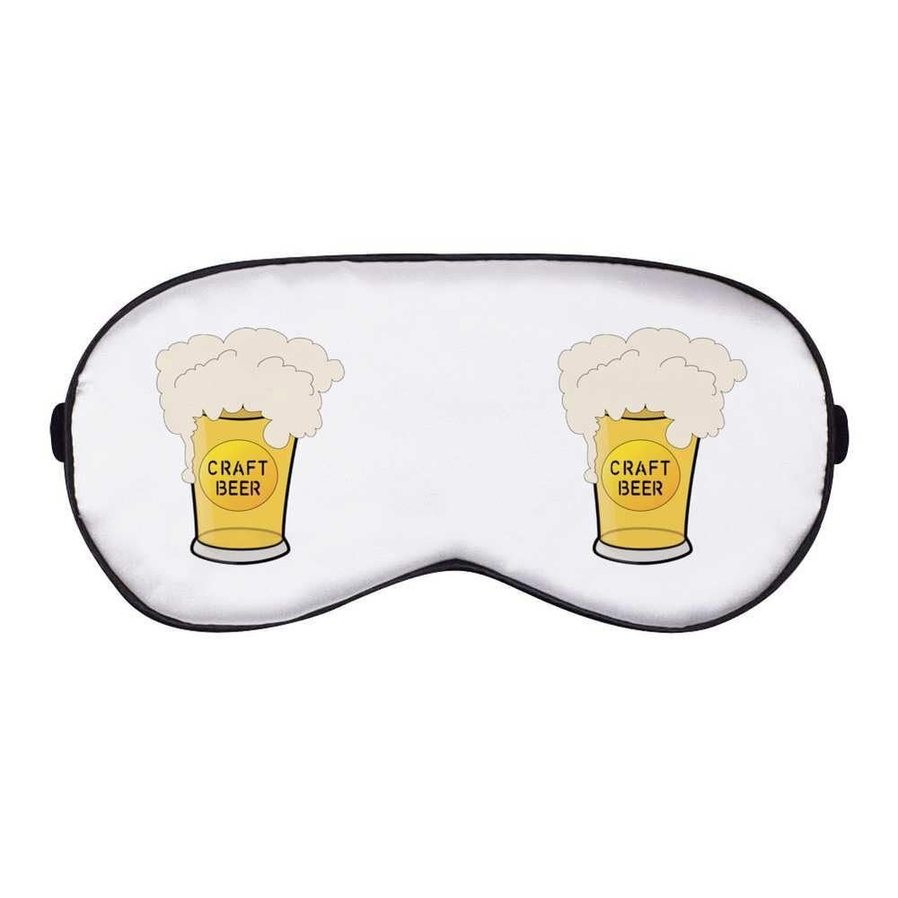 Azeeda 'Foamy Mug of Beer' Sleep/Travel Eye Mask (EY00033942)