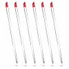 4 Pcs Rubber Tipped Cuticle Pusher, Dual-Ended Tipped Nail Art Tool, Red Hard Manicure Sticks, Nails Cleaner Tool, Remover Tools for Nail Care Polishing view 1