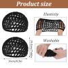 2-Pack Stretchy Mesh Hair Wrap Caps for Women Breathable Sleeping & Drying Snood for Curly Hair, Silk Press, Natural Styles Adjustable Knit Bonnet, Hair Net Cover view 2