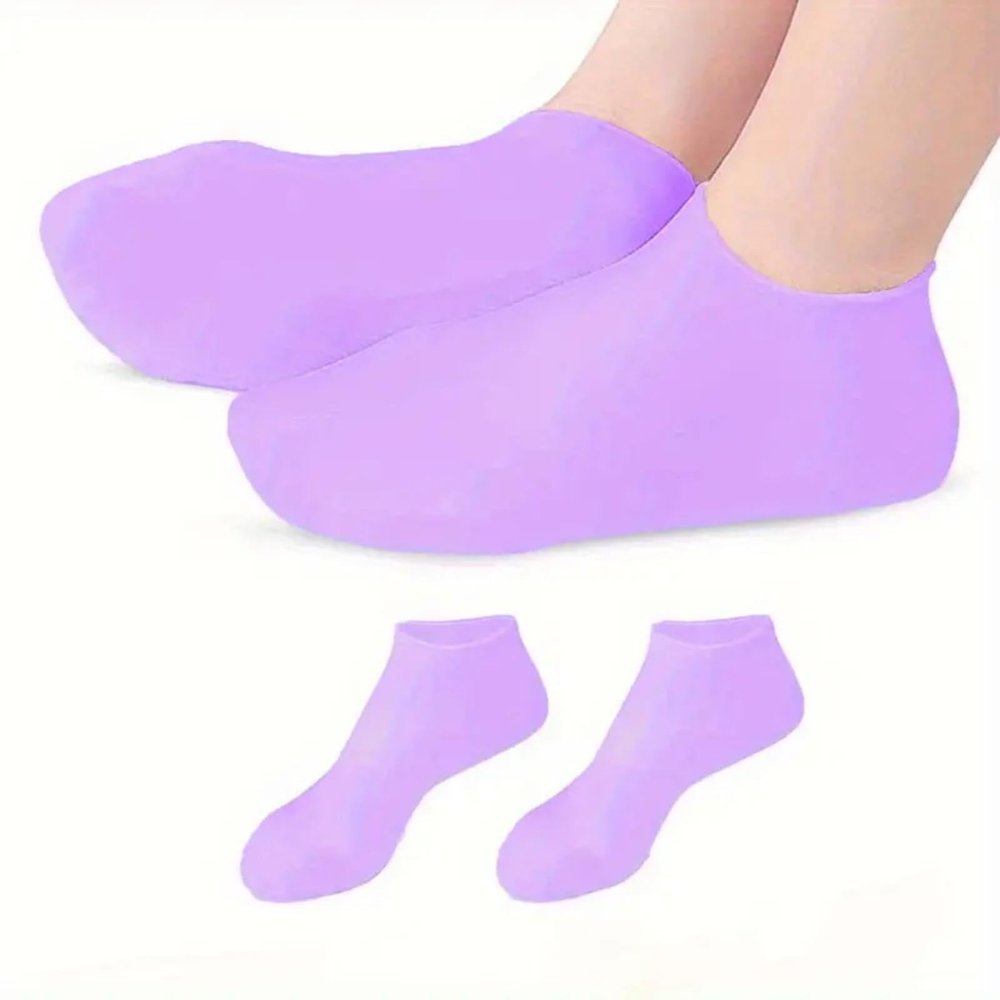 1 Pair Silicone Socks for Dry Cracked Feet, Women's Foot Socks for Moisturizing