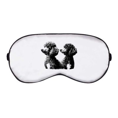 Azeeda 'Two French Poodle Dogs Portrait' Sleep/Travel Eye Mask (EY00033957)