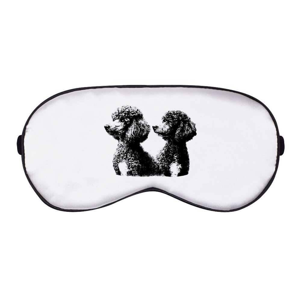 Azeeda 'Two French Poodle Dogs Portrait' Sleep/Travel Eye Mask (EY00033957)