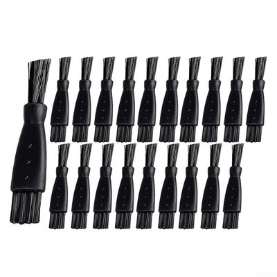 20pcs Electric Shaver Cleaning Brush Small Clippers Brushes for Cleaning Shaver Cleaner Black Double Sided Nylon Bristles Electric Trimmer Set Keyboard