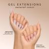 Kiara Sky Gel Nail Extension Tips Natural Cover, 504 pieces, Square shape, Medium (M) view 3